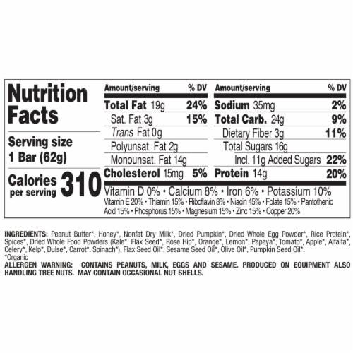 Perfect Bar Refrigerated Pumpkin Pie Protein Bar Perspective: back