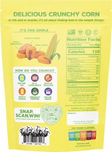 LOVE CORN® Sour Cream & Onion Corn Perspective: back