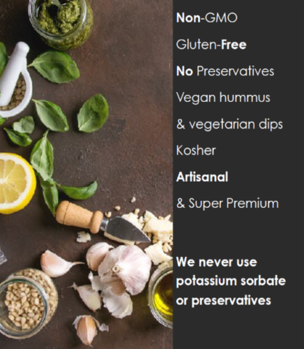 Esti® Authentic Greek Lemon Hummus Perspective: back