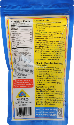 Mina's Gluten-Free Chocolate Cake Mix Perspective: back