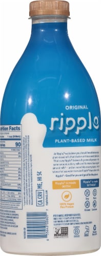 Ripple® Original Dairy-Free Pea Milk Perspective: back