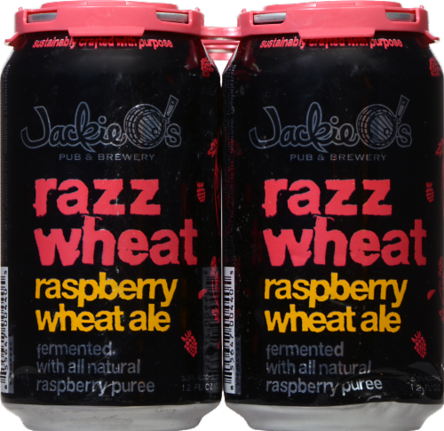 Jackie O's Razz Wheat Raspberry Wheat Ale Perspective: back