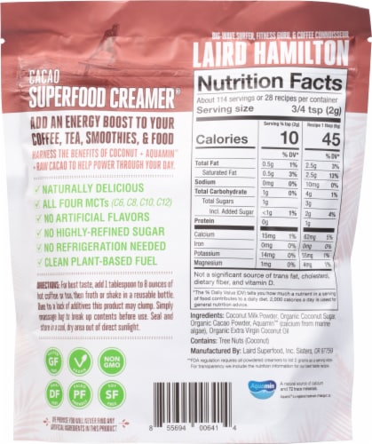 Laird Superfood Creamer Cacao 8 oz Fry s Food Stores
