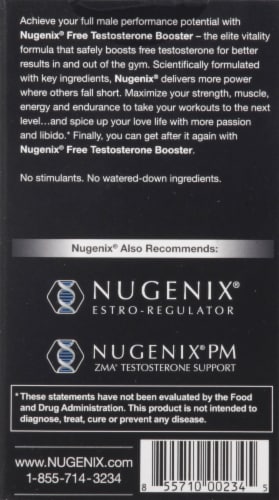 Nugenix® Free Testosterone Booster Capsules Perspective: back