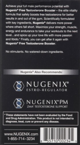 Nugenix® Free Testosterone Booster Capsules Perspective: back