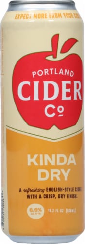 Portland Cider Kinda Dry Single Can Perspective: back