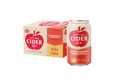 Portland Cider Strawberry Pineapple Hard Cider Perspective: back