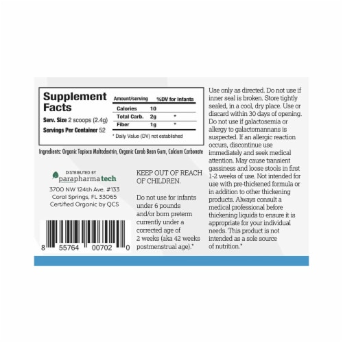 Gelmix Infant Formula and Breast Milk Thickener Unflavored 4.4 oz. Jar, 1 ct Kroger