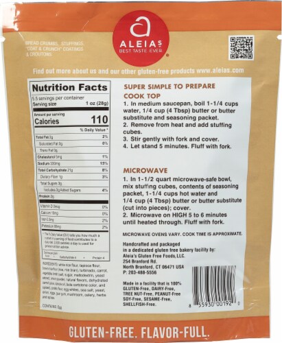 Aleias 399970 5.5 oz Stuffing Vegetable Seasoning Mix - Pack of 6 Perspective: back