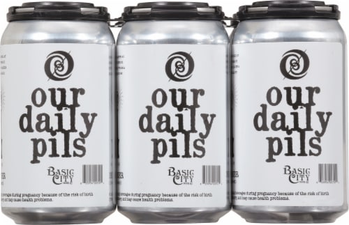 Basic City Beer Co. Our Daily Pils Beer Perspective: back