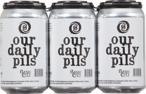 Basic City Beer Co. Our Daily Pils Beer Perspective: back
