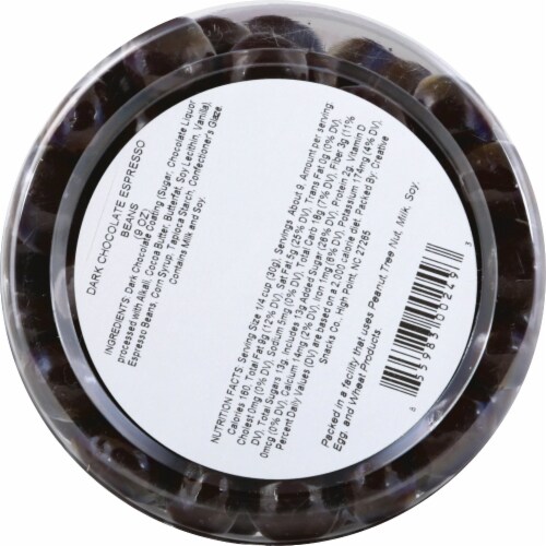 Creative Snacks Co. Dark Chocolate Espresso Beans Perspective: back
