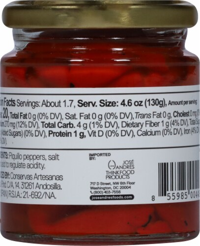 Jose Andres Roasted Piquillo Peppers Perspective: back