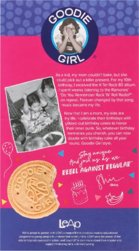 Goodie Girl® Birthday Cake Sandwich Cookies Perspective: back