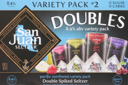 San Juan™ Doubles Spiked Seltzer Variety Pack Cans Perspective: back