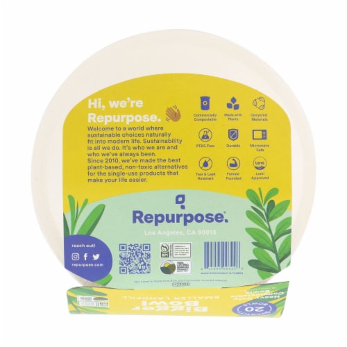 Repurpose® Compostable Bowls Perspective: back