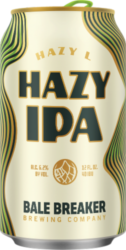 Bale Breaker Brewing Co. Hazy L IPA Beer Perspective: back