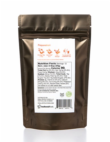 Pi Chai Java Chai Tea Latte Mix With Espresso Perspective: back