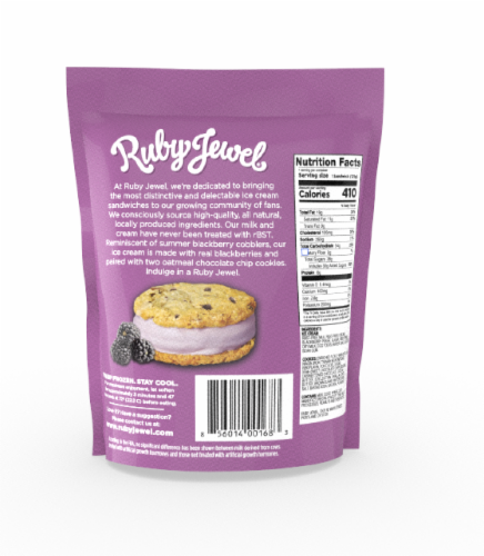 Ruby Jewel® Blackberry Cobbler Oatmeal Chocolate Chip Cookies Perspective: back