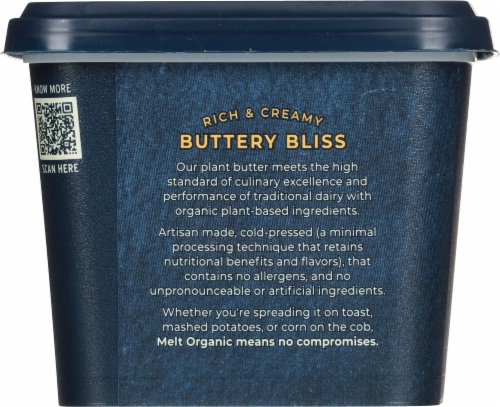 Melt Organic™ Rich & Creamy Plant Based Butter Perspective: back