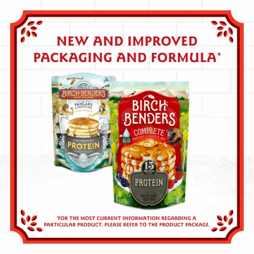 Birch Benders® Plain Protein Pancake & Waffle Mix Perspective: back