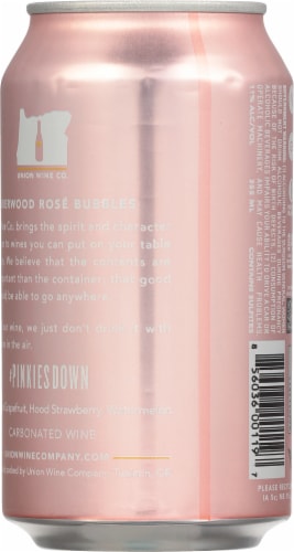 Underwood Rose Bubbles Wine Spritzer Single Can Perspective: back