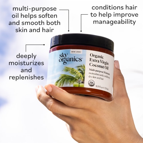 Sky Organics™ Organic Extra Virgin Coconut Oil Perspective: back
