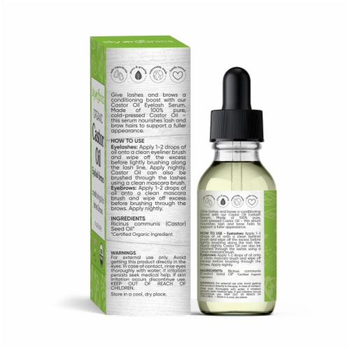 Sky Organics Organic Castor Oil Eyelash Conditioning Serum 1oz