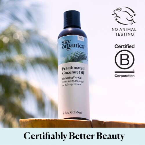 Sky Organics™ Fractionated Coconut Oil Perspective: back