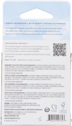 Sky Organics Organic Beeswax Lip Balm Variety Pack Perspective: back