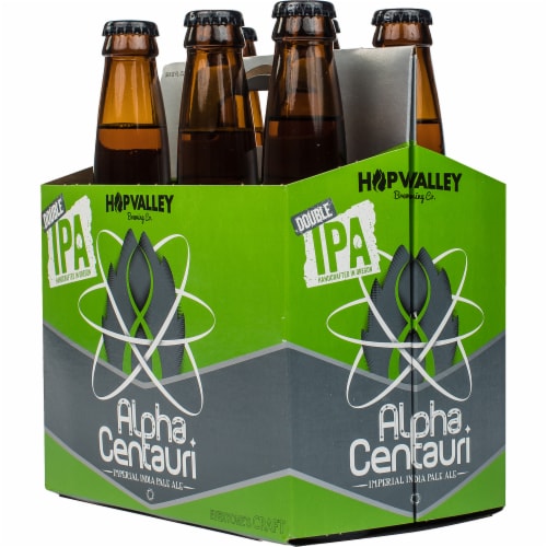 Hop Valley Alpha Centauri Double IPA Perspective: back