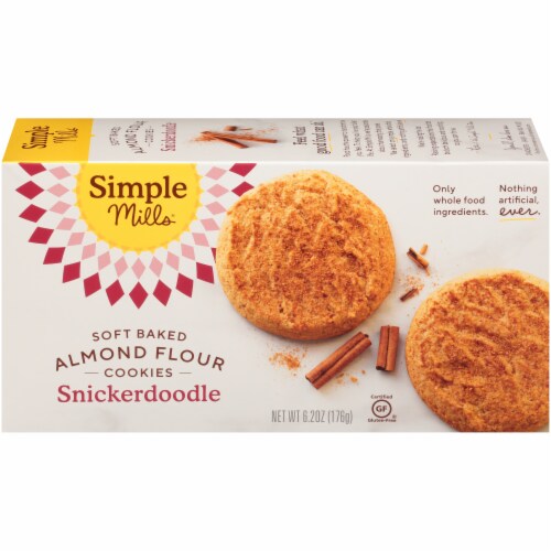 Simple Mills® Soft Baked Snickerdoodle Almond Flour Cookies Perspective: back