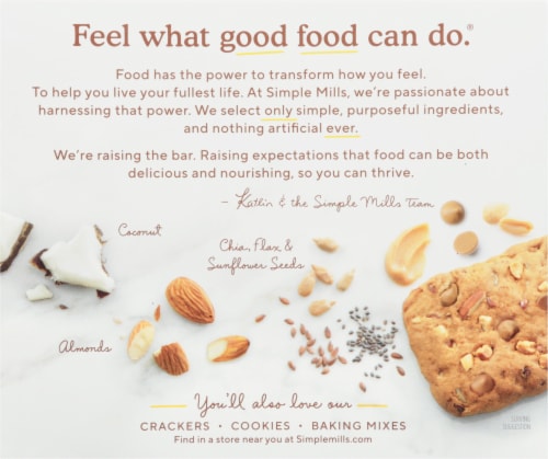 Simple Mills® Chunky Peanut Butter Almond Flour Bars Perspective: back