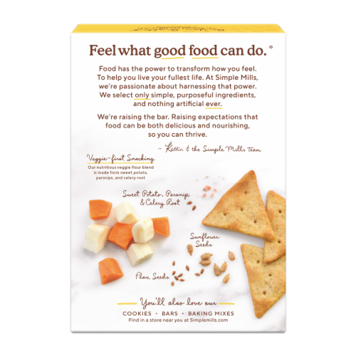 Simple Mills Himalayan Salt Veggie Pita Crackers Perspective: back