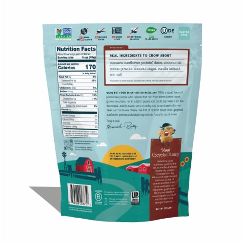 Seven Sundays Real Cocoa Sunflower Cereal Perspective: back