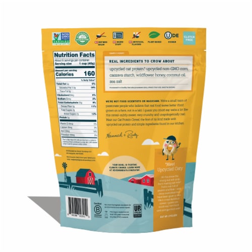 Simply Honey Oat Protein Cereal Perspective: back