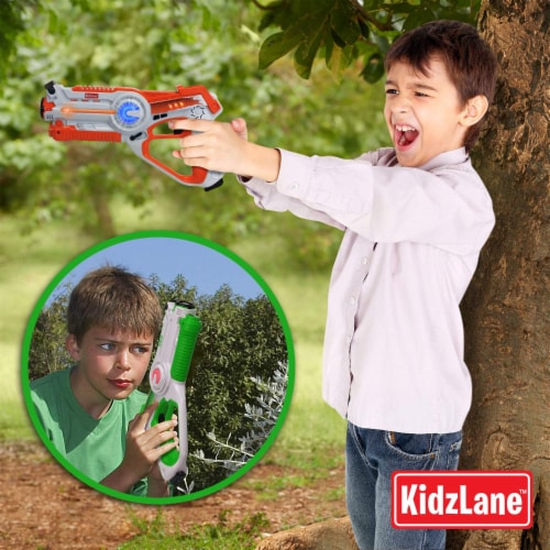 Kidzlane Laser Tag Set of 4: Indoor/Outdoor Play for Kids/Teens 8-12 Perspective: back