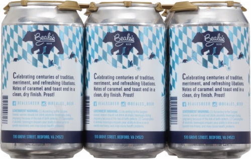 Beale's Oktoberfest Beer Perspective: back