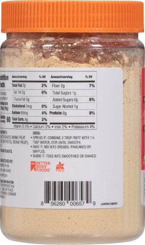 PBfit™ Sugar Free Peanut Butter Powder Perspective: back