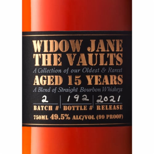 Widow Jane The Vaults Bourbon Aged 15 Yr Perspective: back