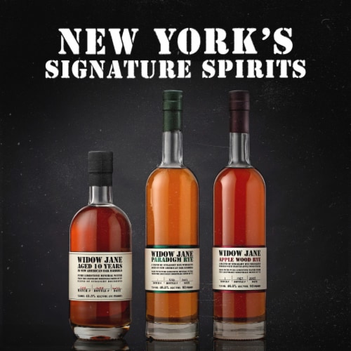 Widow Jane Aged 13 Years Lucky Thirteen New York Straight Bourbon Whiskey Perspective: back
