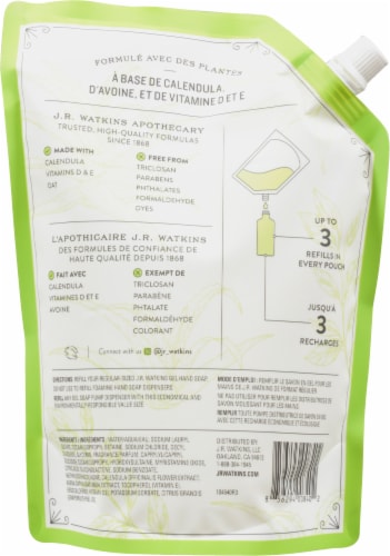 J.R. Watkins™ Aloe & Green Tea Gel Hand Soap Refill Perspective: back
