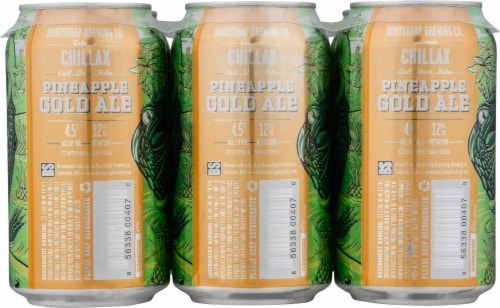 Bootstrap Chillax Pinapple Gold Ale Beer Perspective: back