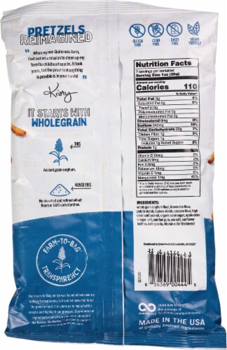 Quinn - Pretzel Sticks - Classic Sea Salt - Case of 8 - 7 oz. Perspective: back