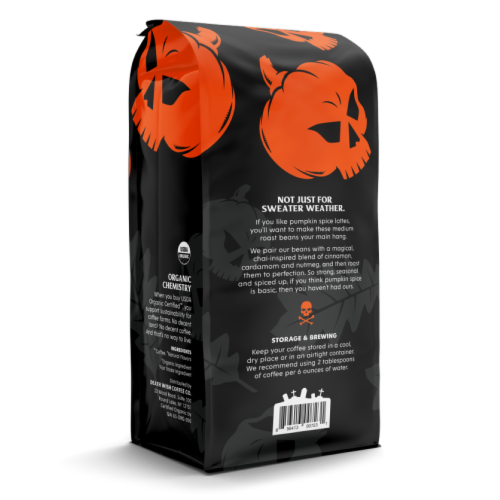 Death Wish Coffee Co.® Pumpkin Chai Organic Ground Coffee Perspective: back