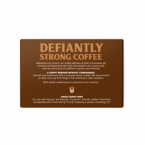Death Wish Coffee Co.® Medium Roast Organic Coffee Pods Perspective: back