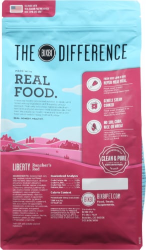 Boulder Organic Liberty® Fresh Beef, Lamb and Goat Dry Dog Food Perspective: back