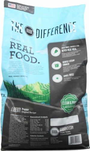 Liberty® Original Recipe Small Bites Dry Puppy Food Perspective: back