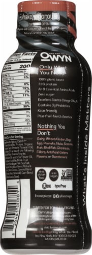 OWYN™ Elite Pro Chocolate Plant Based Protein Drink Perspective: back
