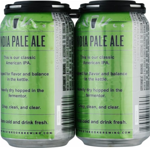 Westbrook Brewing Company IPA Perspective: back